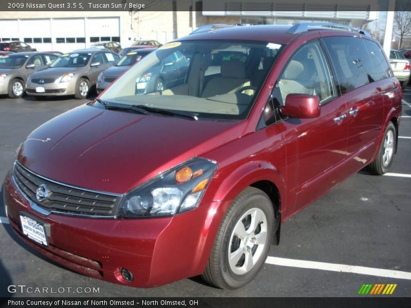 Tuscan Sun / Beige 2009 Nissan Quest 3.5 S