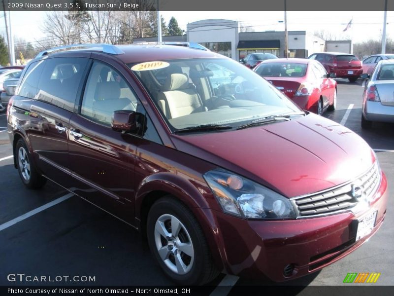 Tuscan Sun / Beige 2009 Nissan Quest 3.5 S