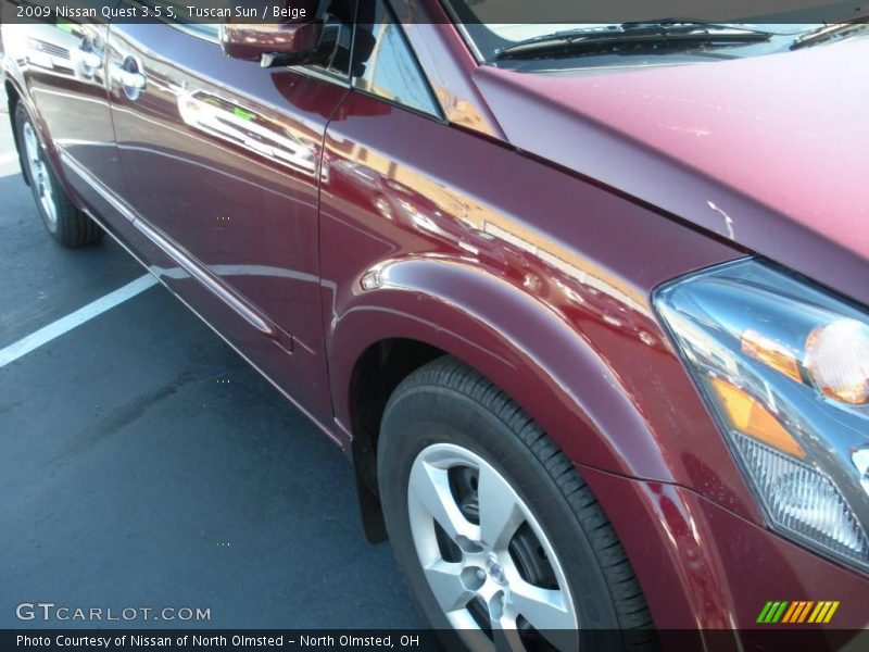 Tuscan Sun / Beige 2009 Nissan Quest 3.5 S