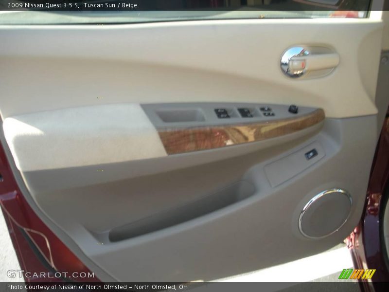 Tuscan Sun / Beige 2009 Nissan Quest 3.5 S