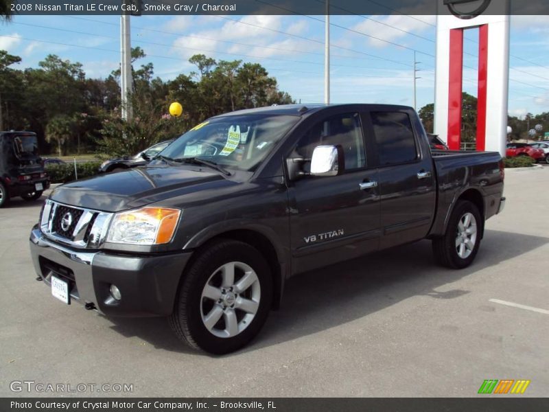 Smoke Gray / Charcoal 2008 Nissan Titan LE Crew Cab