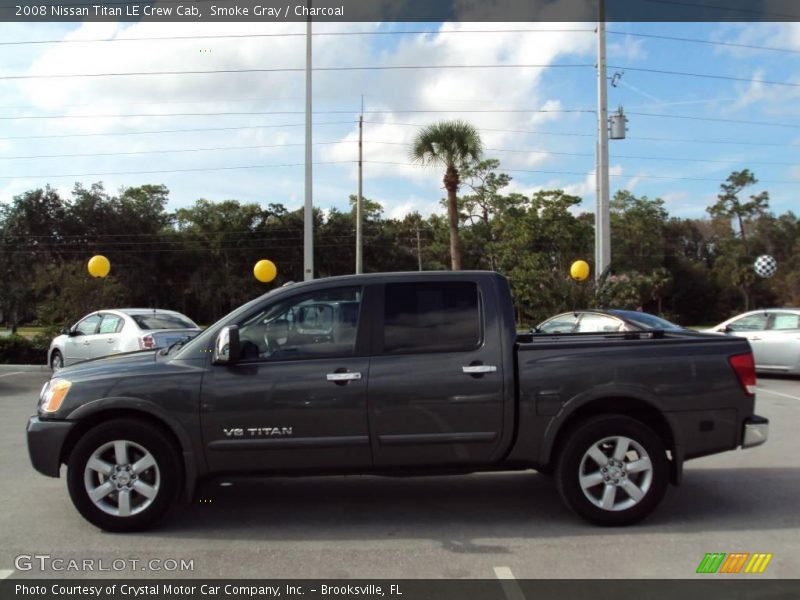 Smoke Gray / Charcoal 2008 Nissan Titan LE Crew Cab