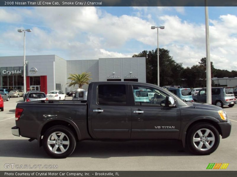 Smoke Gray / Charcoal 2008 Nissan Titan LE Crew Cab