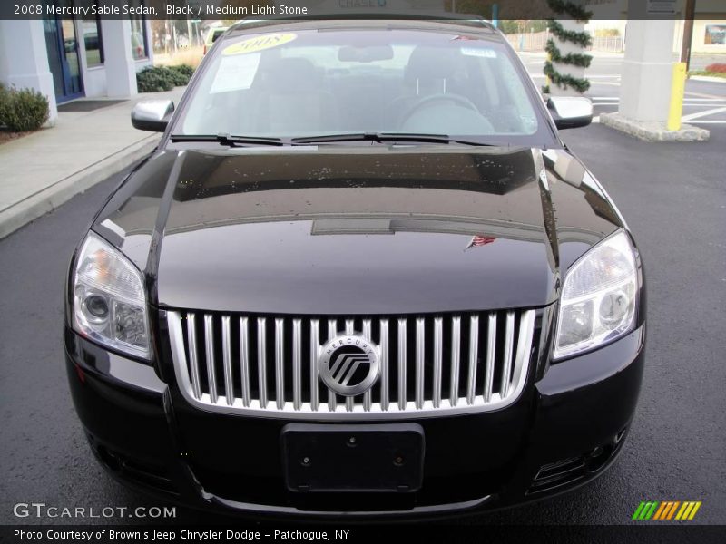 Black / Medium Light Stone 2008 Mercury Sable Sedan