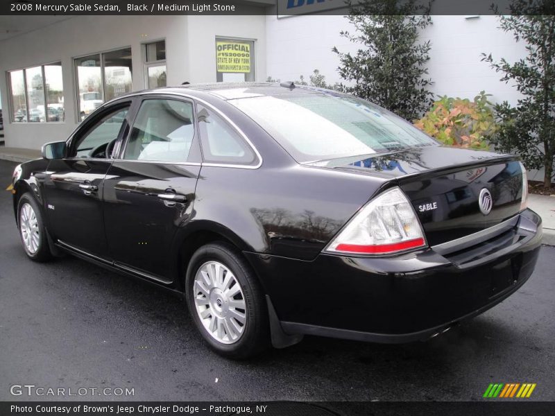 Black / Medium Light Stone 2008 Mercury Sable Sedan