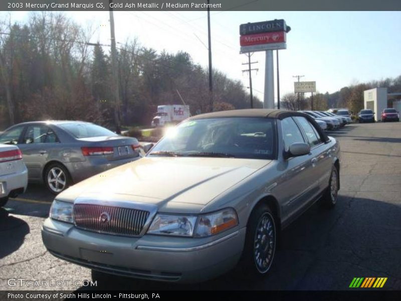 Gold Ash Metallic / Medium Parchment 2003 Mercury Grand Marquis GS