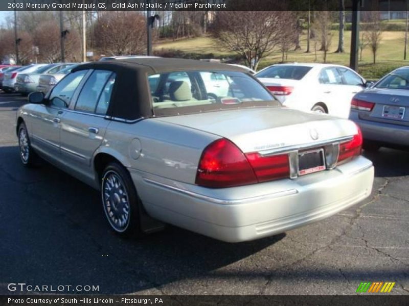 Gold Ash Metallic / Medium Parchment 2003 Mercury Grand Marquis GS