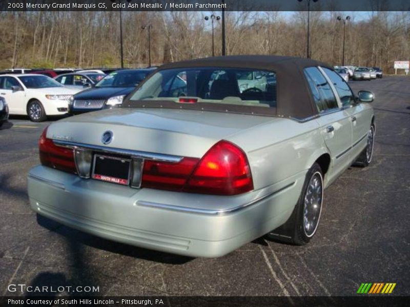 Gold Ash Metallic / Medium Parchment 2003 Mercury Grand Marquis GS