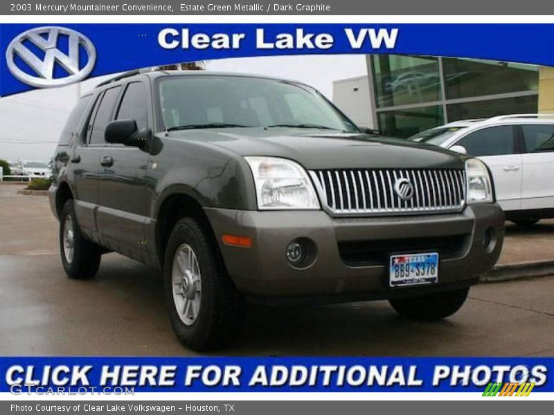 Estate Green Metallic / Dark Graphite 2003 Mercury Mountaineer Convenience