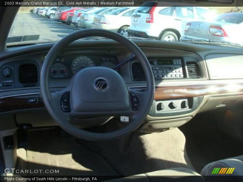 Gold Ash Metallic / Medium Parchment 2003 Mercury Grand Marquis GS