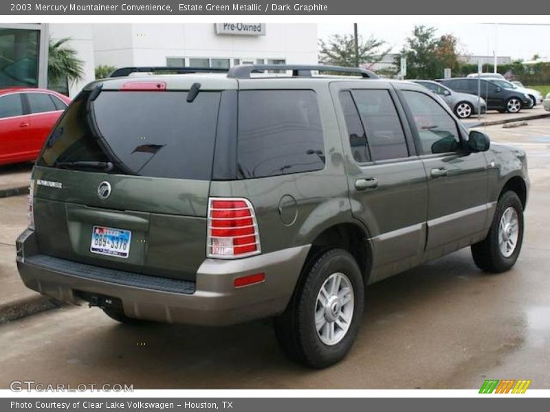 Estate Green Metallic / Dark Graphite 2003 Mercury Mountaineer Convenience