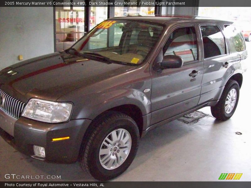 Dark Shadow Grey Metallic / Pebble/Light Parchment 2005 Mercury Mariner V6 Convenience 4WD