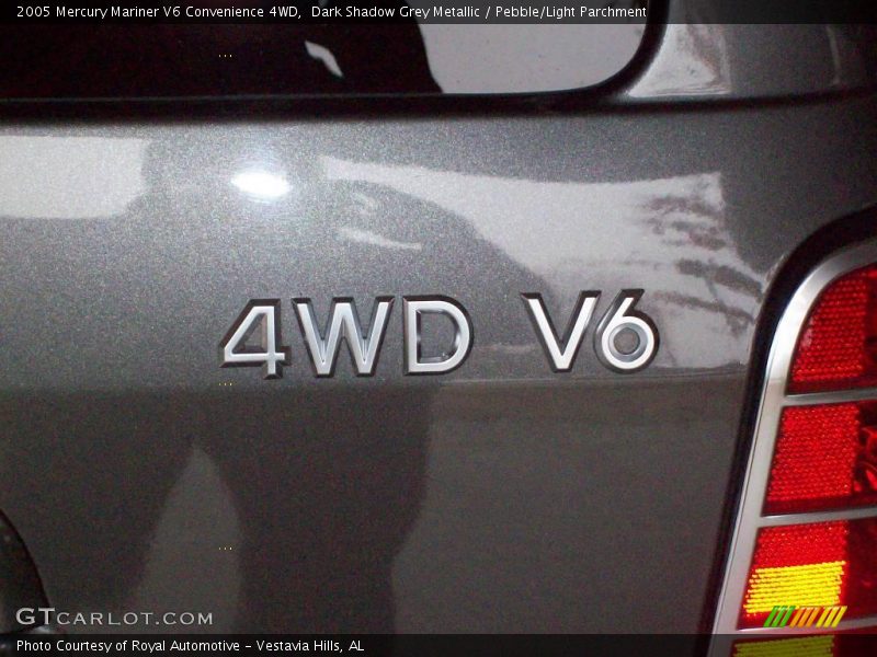 Dark Shadow Grey Metallic / Pebble/Light Parchment 2005 Mercury Mariner V6 Convenience 4WD