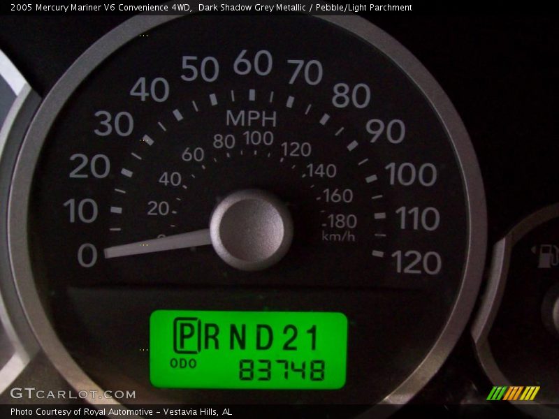 Dark Shadow Grey Metallic / Pebble/Light Parchment 2005 Mercury Mariner V6 Convenience 4WD