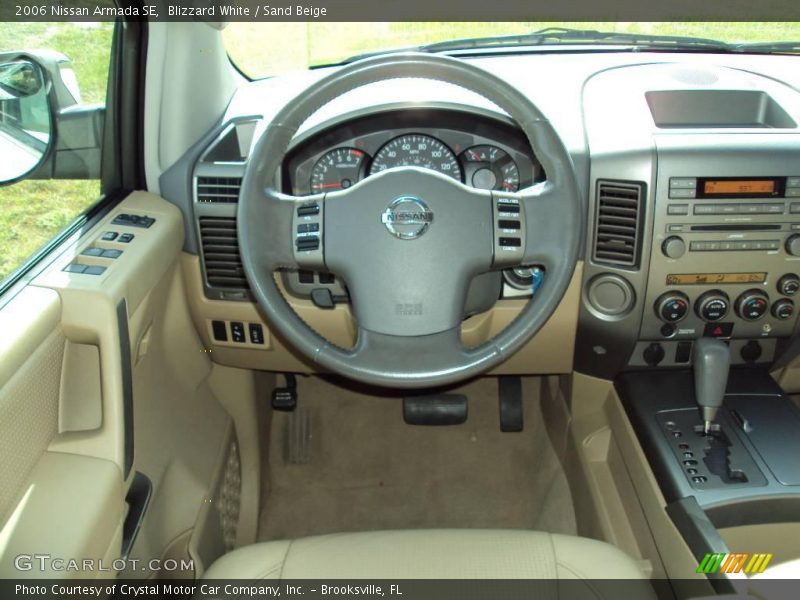 Blizzard White / Sand Beige 2006 Nissan Armada SE