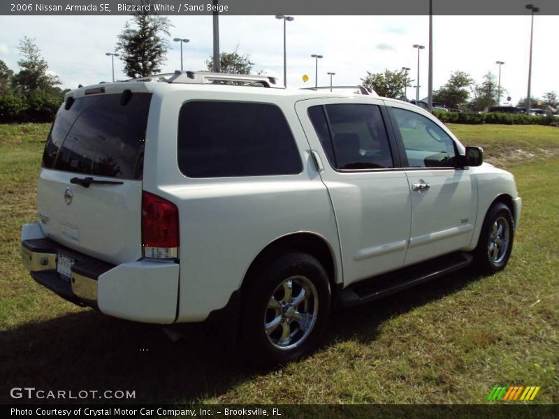 Blizzard White / Sand Beige 2006 Nissan Armada SE