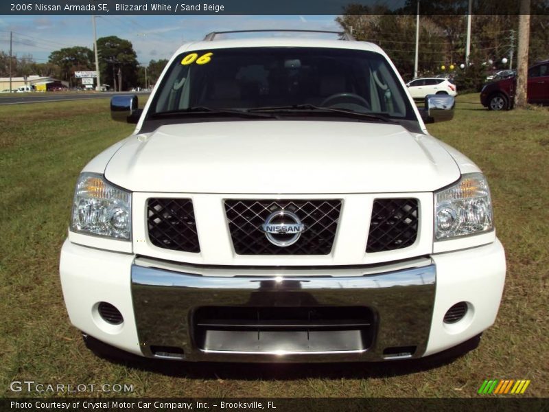 Blizzard White / Sand Beige 2006 Nissan Armada SE