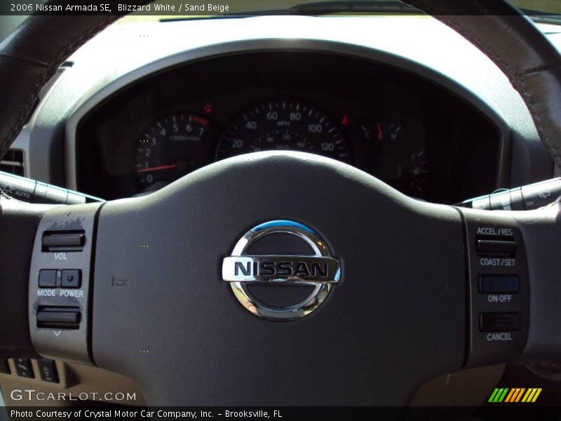 Blizzard White / Sand Beige 2006 Nissan Armada SE