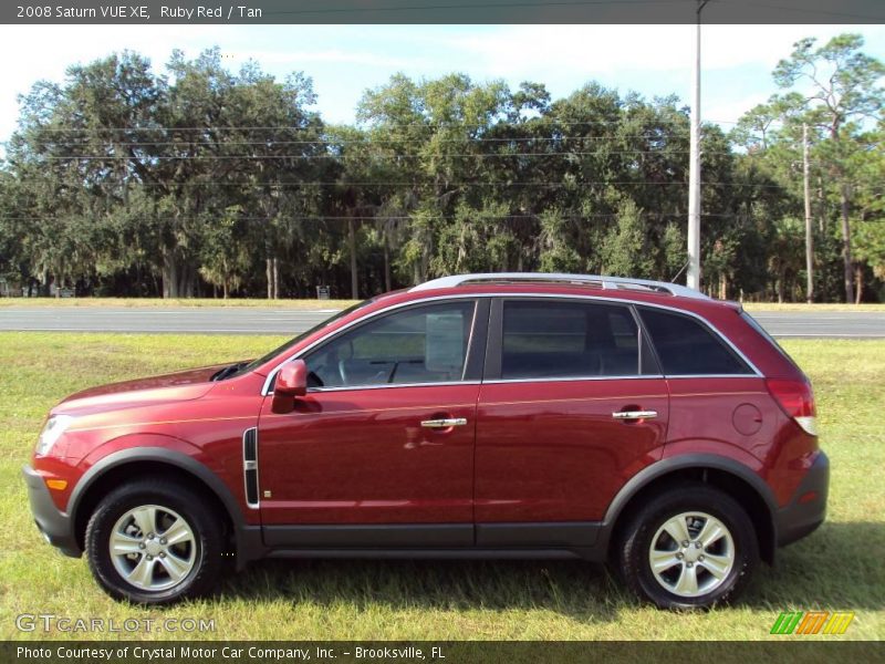 Ruby Red / Tan 2008 Saturn VUE XE