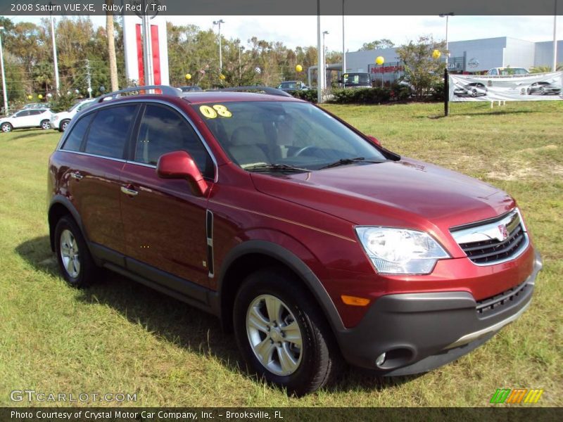 Ruby Red / Tan 2008 Saturn VUE XE