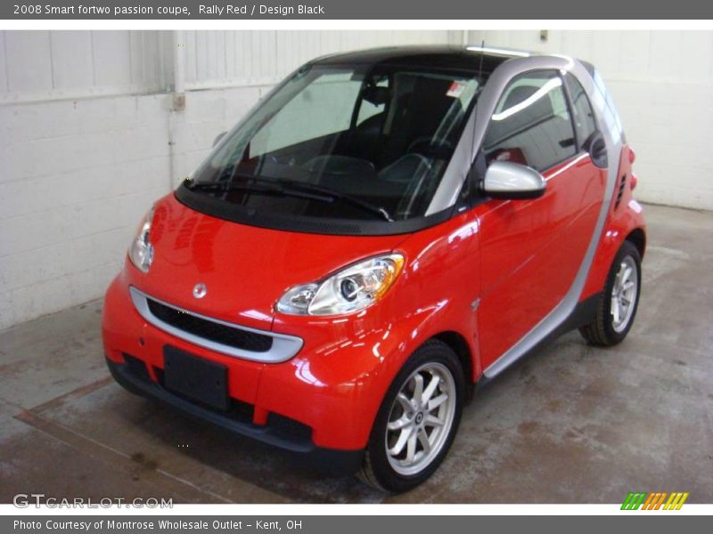 Rally Red / Design Black 2008 Smart fortwo passion coupe