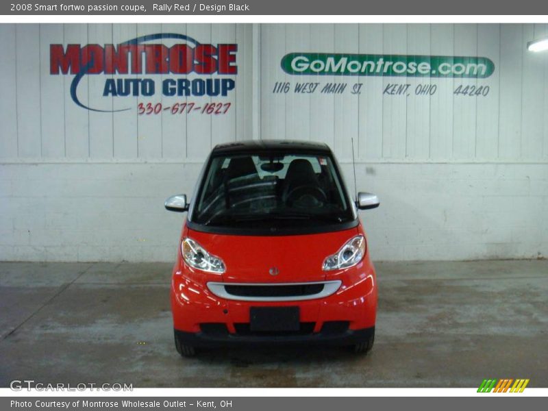 Rally Red / Design Black 2008 Smart fortwo passion coupe