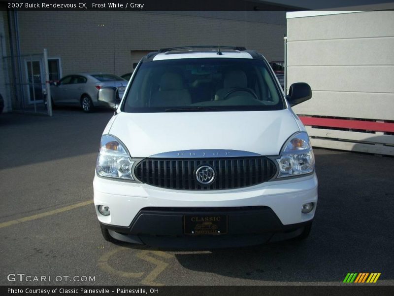 Frost White / Gray 2007 Buick Rendezvous CX