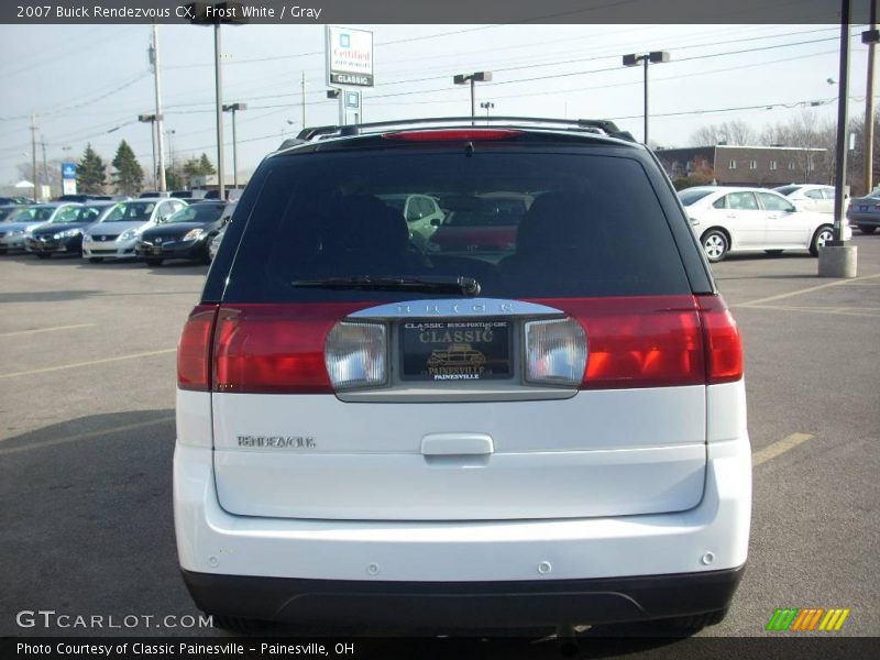 Frost White / Gray 2007 Buick Rendezvous CX