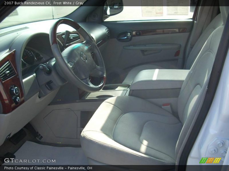 Frost White / Gray 2007 Buick Rendezvous CX