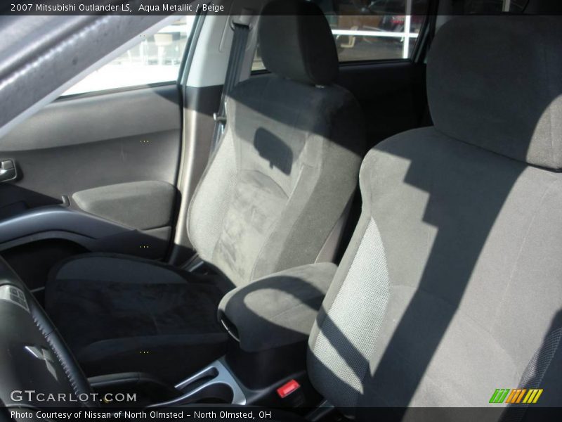 Aqua Metallic / Beige 2007 Mitsubishi Outlander LS