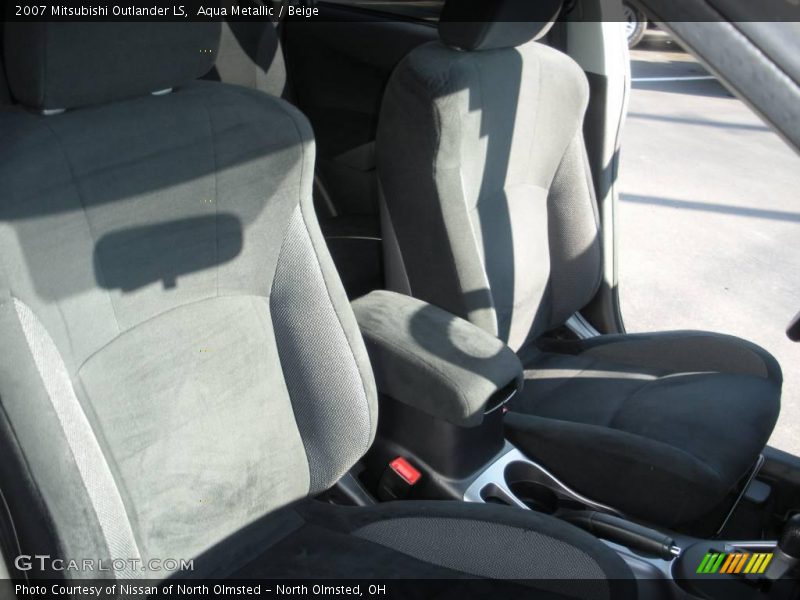 Aqua Metallic / Beige 2007 Mitsubishi Outlander LS