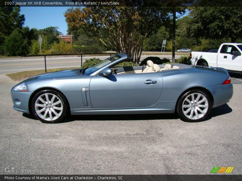 Frost Blue Metallic / Ivory/Slate 2007 Jaguar XK XK8 Convertible