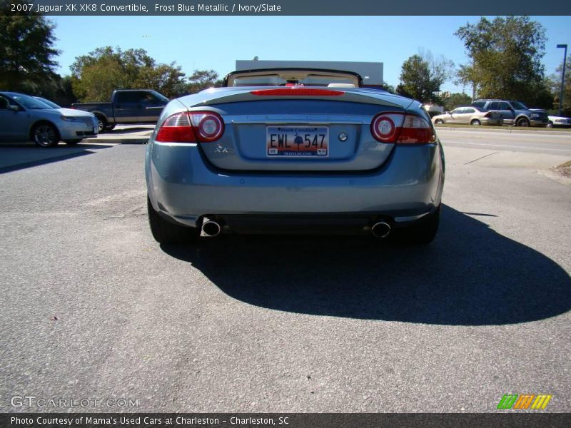 Frost Blue Metallic / Ivory/Slate 2007 Jaguar XK XK8 Convertible