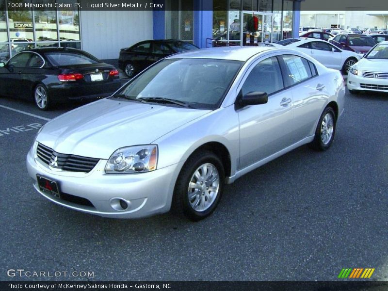 Liquid Silver Metallic / Gray 2008 Mitsubishi Galant ES