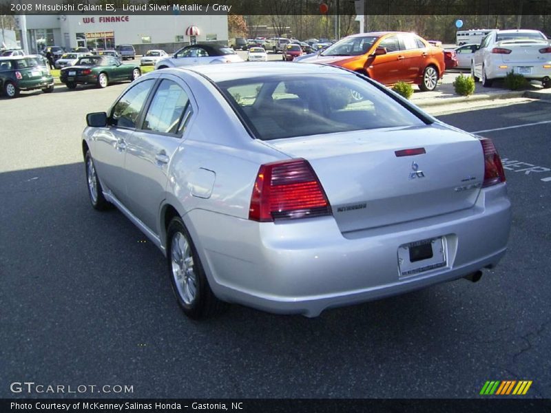 Liquid Silver Metallic / Gray 2008 Mitsubishi Galant ES