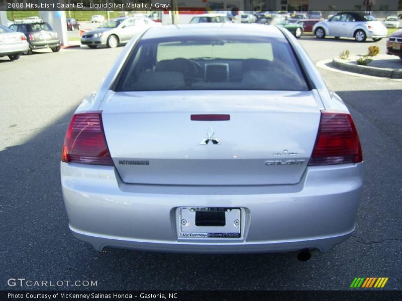 Liquid Silver Metallic / Gray 2008 Mitsubishi Galant ES
