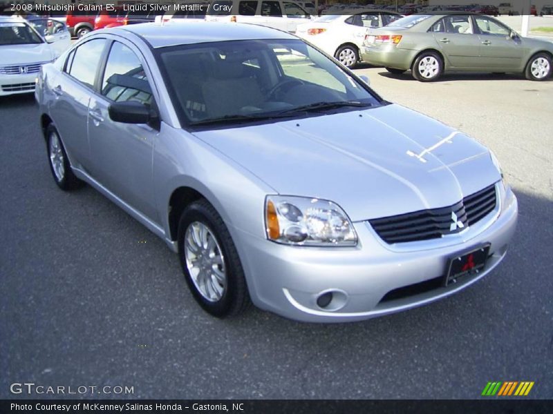 Liquid Silver Metallic / Gray 2008 Mitsubishi Galant ES