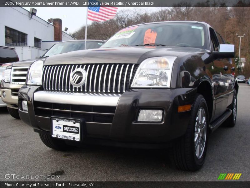 Charcoal Beige Metallic / Charcoal Black 2006 Mercury Mountaineer Premier AWD