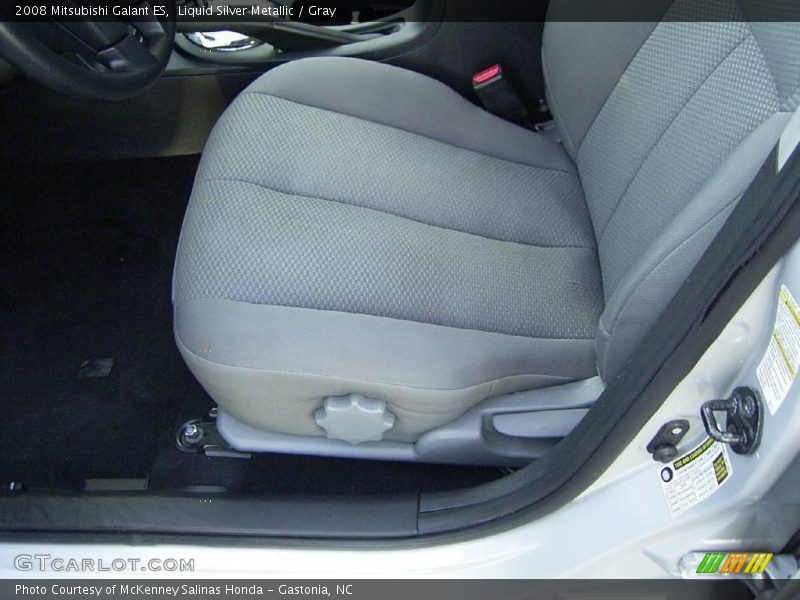 Liquid Silver Metallic / Gray 2008 Mitsubishi Galant ES