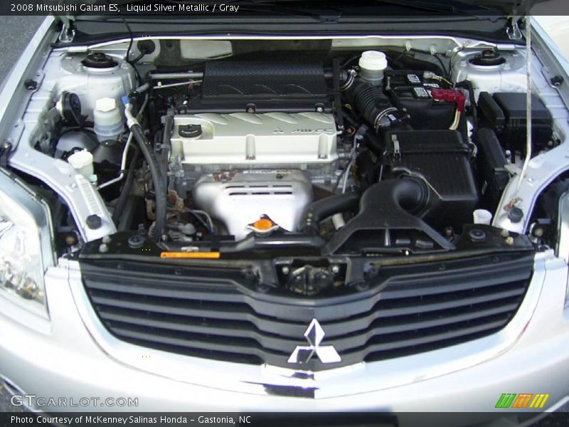 Liquid Silver Metallic / Gray 2008 Mitsubishi Galant ES