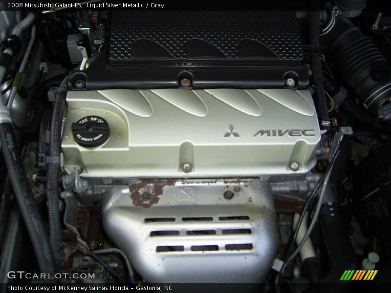 Liquid Silver Metallic / Gray 2008 Mitsubishi Galant ES