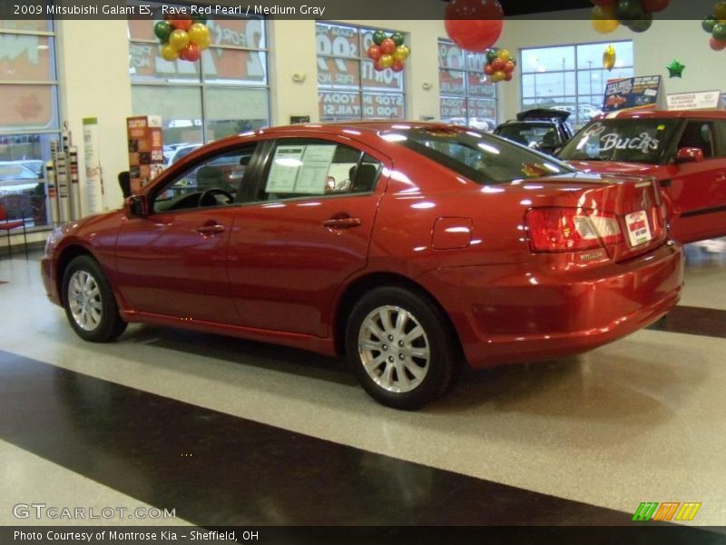Rave Red Pearl / Medium Gray 2009 Mitsubishi Galant ES