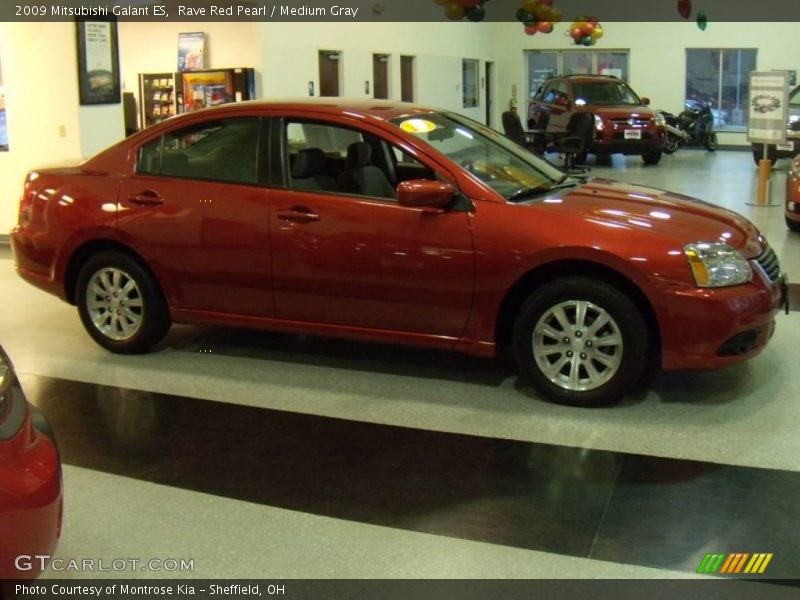 Rave Red Pearl / Medium Gray 2009 Mitsubishi Galant ES
