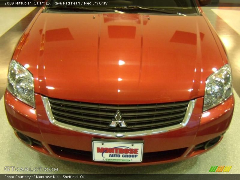 Rave Red Pearl / Medium Gray 2009 Mitsubishi Galant ES