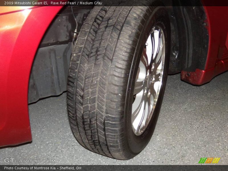 Rave Red Pearl / Medium Gray 2009 Mitsubishi Galant ES