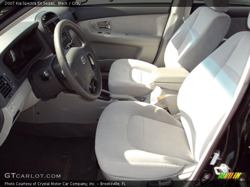 Black / Gray 2007 Kia Spectra EX Sedan