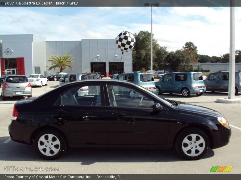 Black / Gray 2007 Kia Spectra EX Sedan