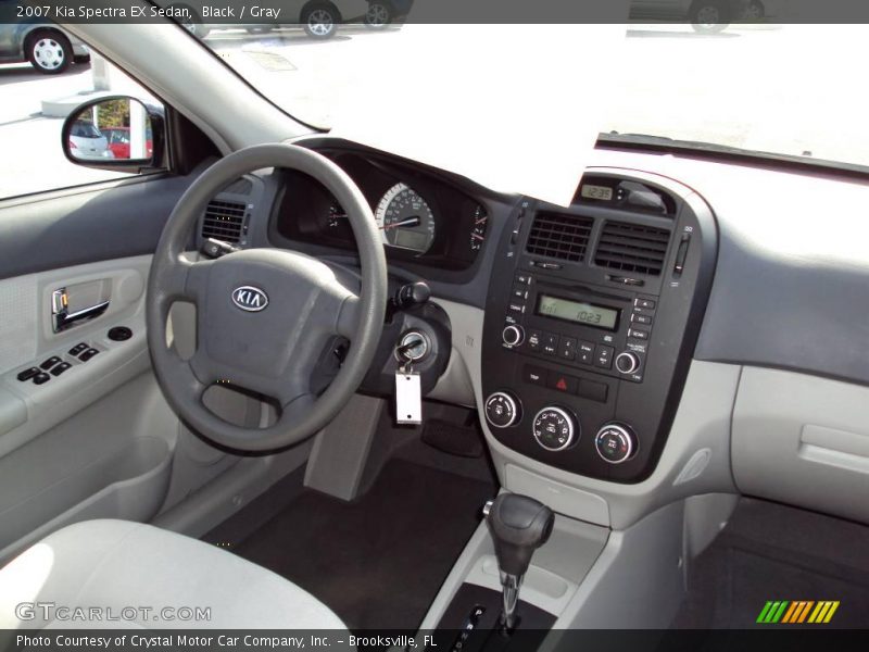 Black / Gray 2007 Kia Spectra EX Sedan