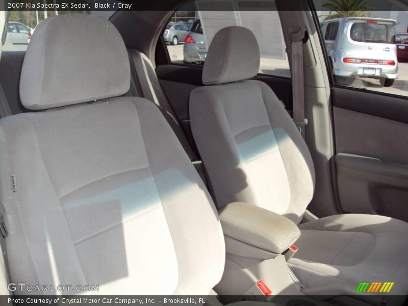 Black / Gray 2007 Kia Spectra EX Sedan