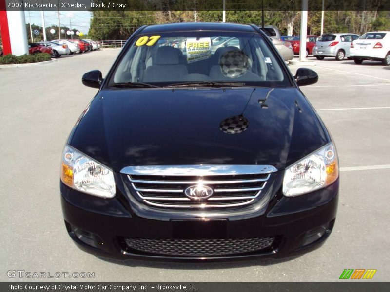 Black / Gray 2007 Kia Spectra EX Sedan